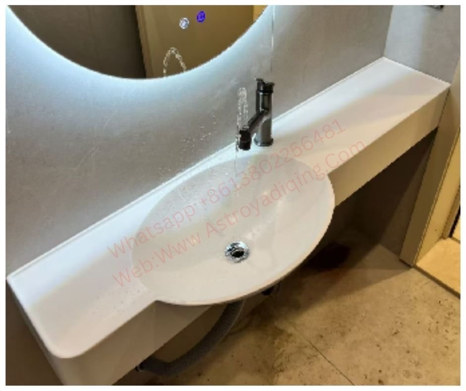 CUSTOM ACRYLIC OVAL-SHAPED BASIN